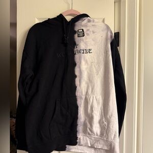 HUF Split Black and White Hoodie XL